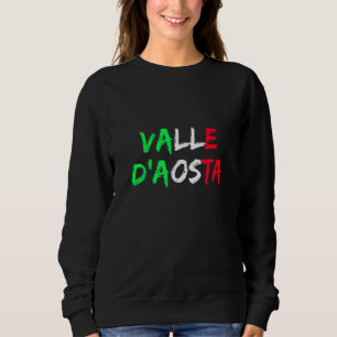 Sudadera Bandera Italiana De La Región Del Valle De Aosta D
