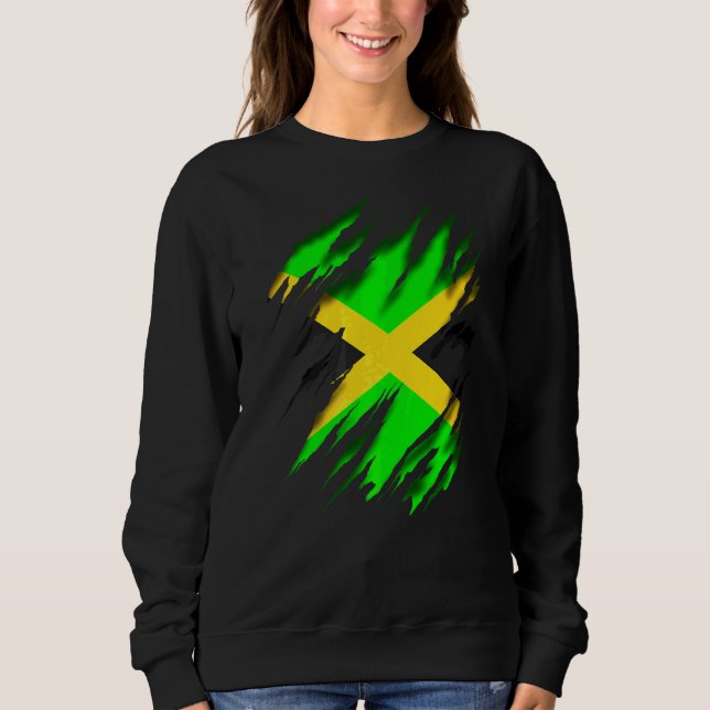 Sudadera Bandera Jamaiquina De Jamaica (Anverso)