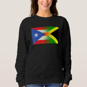 Sudadera Bandera jamaiquina puertorriqueña Jamaica Puerto R