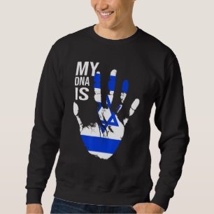 Sudadera Bandera judía Bandera israelí Mi Adn es judío orgu