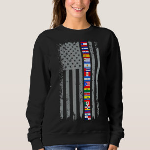 Sudadera Bandera Latina de España, Mes de Patrimonio Hispan