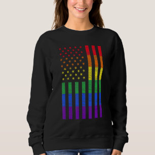 Sudadera Bandera Latinoamericana Orgullo Gay Arcoiris Bisex