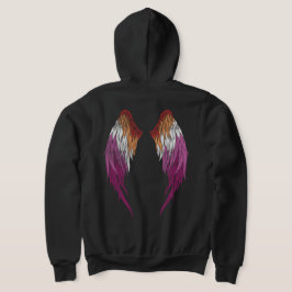 Sudadera Bandera lesbiana - Angel Wings