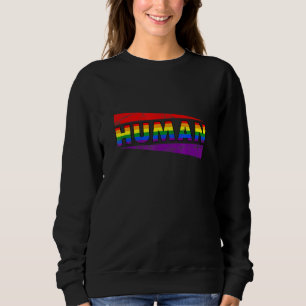Sudadera Bandera Lgbt Arcoiris Humana BiTrans Orgullo Gay L