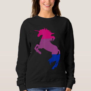 Sudadera Bandera Lgbt Bi Magnífica Unicornio Bisexualidad Q