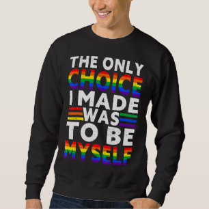 Sudadera Bandera Lgbt Del Orgullo Arcoiris La Única Elecció