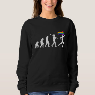 Sudadera Bandera Lgbt Evolución de la bandera Mono Amor hum