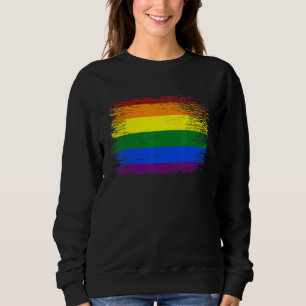 Sudadera Bandera LGBT Lluvia Gay Lésbica Orgullo Arcoiris F