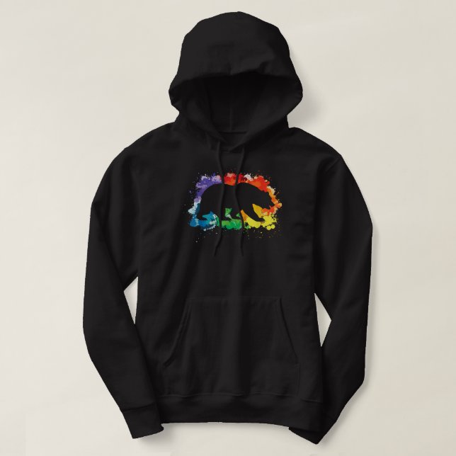 Sudadera Bandera LGBT suena gay, estoy en copia (Diseño del anverso)