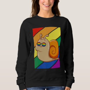 Sudadera Bandera Lgbtq Mes del Orgullo Gay Arcoíris Caracol