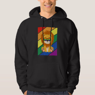 Sudadera Bandera Lgbtq Mes del Orgullo Gay Arcoíris León Bo