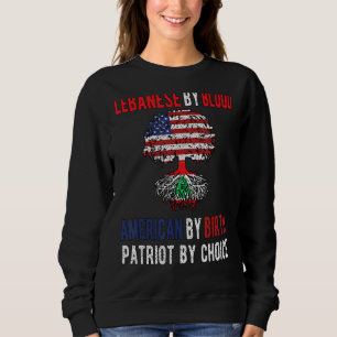 Sudadera Bandera libanesa norteamericana orgullosa Líbano