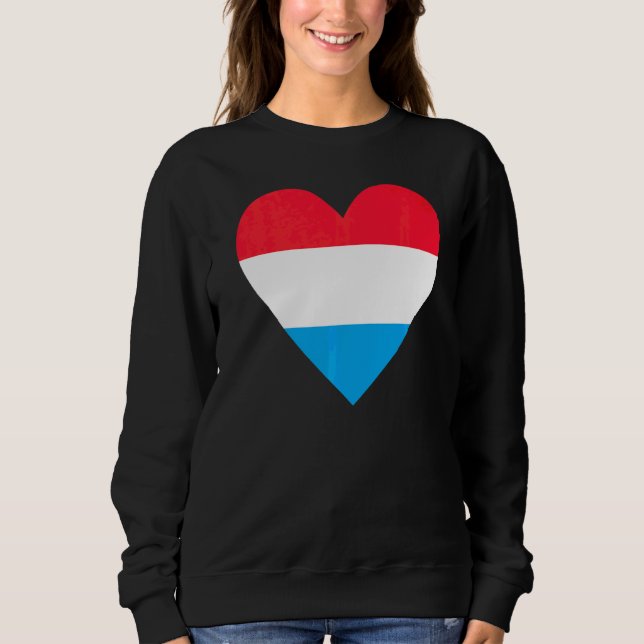 Sudadera Bandera luxemburguesa Viajar Luxemburgo Lux (Anverso)