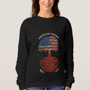 Sudadera Bandera marroquí de raíces marroquíes cultivadas p