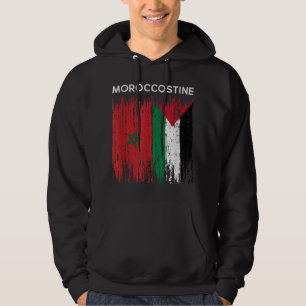 Sudadera Bandera marroquí y palestina Marruecos y paladar