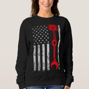 Sudadera Bandera Mecánica Mecánica Patriótica Bandera Estad