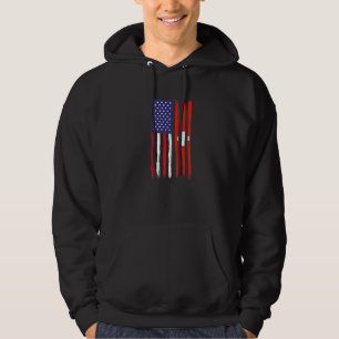 Sudadera Bandera media americana de raíces suizas