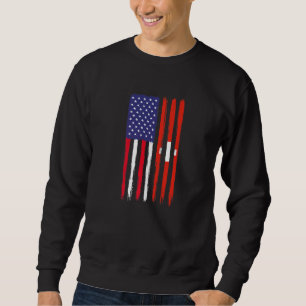 Sudadera Bandera media americana de raíces suizas