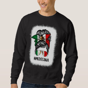 Sudadera Bandera Mexicana Mamá Bun Latin Mexico Hispanic He