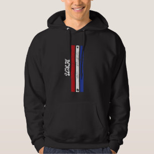 Sudadera Bandera minimalista Estadounidense Usa Striped Pat