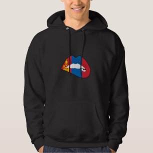 Sudadera Bandera mongola Desfile del Orgullo mongol Raíces