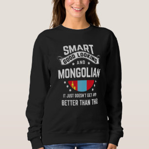 Sudadera Bandera mongola Orgullo nativo Mongolia Raíces mo