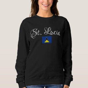 Sudadera Bandera nacional caribeña de Santa Lucía, Santa Lu