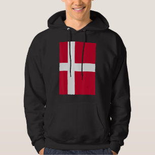 Sudadera Bandera nacional danesa ondulante Dinamarca