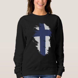 Sudadera Bandera Nacional de Finlandia recuerdo para hombre