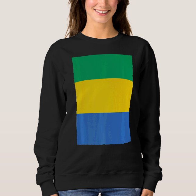 Sudadera Bandera nacional de Gabón (Anverso)