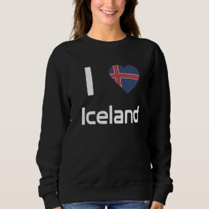 Sudadera Bandera Nacional de Islandia recuerdo para hombres