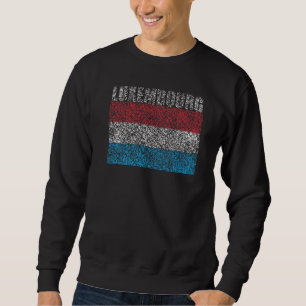 Sudadera Bandera Nacional de Luxemburgo: recuerdo para homb