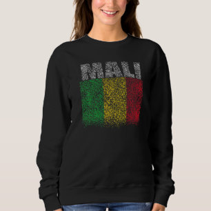 Sudadera Bandera Nacional de Mali recuerdo para hombres muj