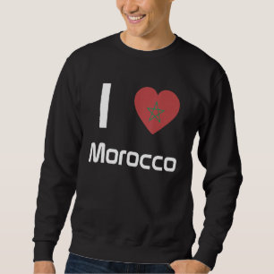 Sudadera Bandera nacional de Marruecos de recuerdo para hom