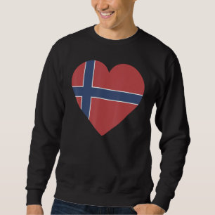 Sudadera Bandera Nacional de Noruega recuerdo para hombres