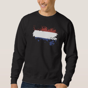 Sudadera Bandera nacional de recuerdo de los Países Bajos p