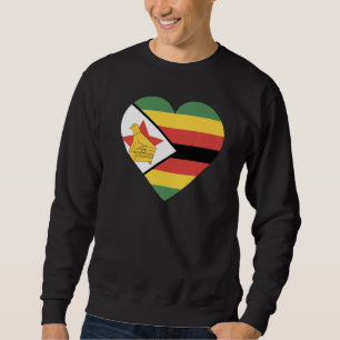 Sudadera Bandera nacional de recuerdo de Zimbabue para homb