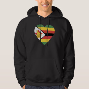 Sudadera Bandera nacional de recuerdo de Zimbabue para homb