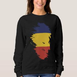 Sudadera Bandera nacional de Rumania de recuerdo para hombr