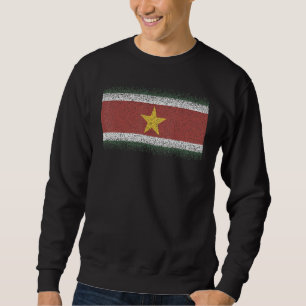 Sudadera Bandera Nacional de Surinam recuerdo para hombres 