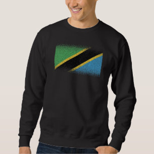 Sudadera Bandera nacional de Tanzania de recuerdo para homb