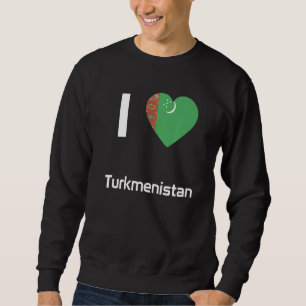 Sudadera Bandera nacional de Turkmenistán de recuerdo para 