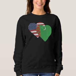 Sudadera Bandera nacional de Turkmenistán de recuerdo para 