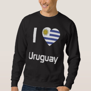 Sudadera Bandera nacional de Uruguay de recuerdo para hombr