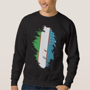 Sudadera Bandera nacional de Uzbekistán de recuerdo para ho