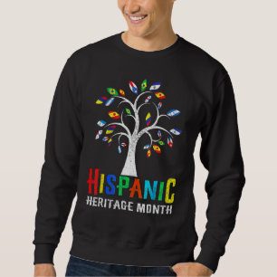 Sudadera Bandera Nacional del Mes de la Herencia Hispana Ár