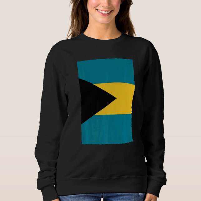 Sudadera Bandera nacional retro vintage Bahamas (Anverso)