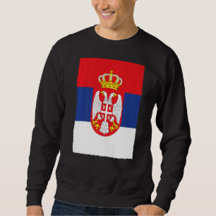 Sudadera Bandera nacional serbia retro vintage Serbia