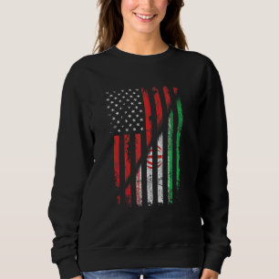 Sudadera Bandera Norteamericana Al Estilo Retro Estadounide