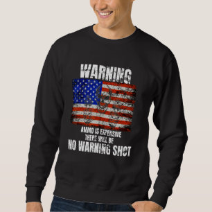 Sudadera Bandera Norteamericana Con Calavera Y Pi Duele